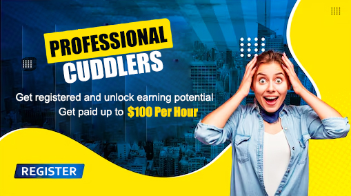 Become a Professional Cuddler by Registering at Cuddlr.net